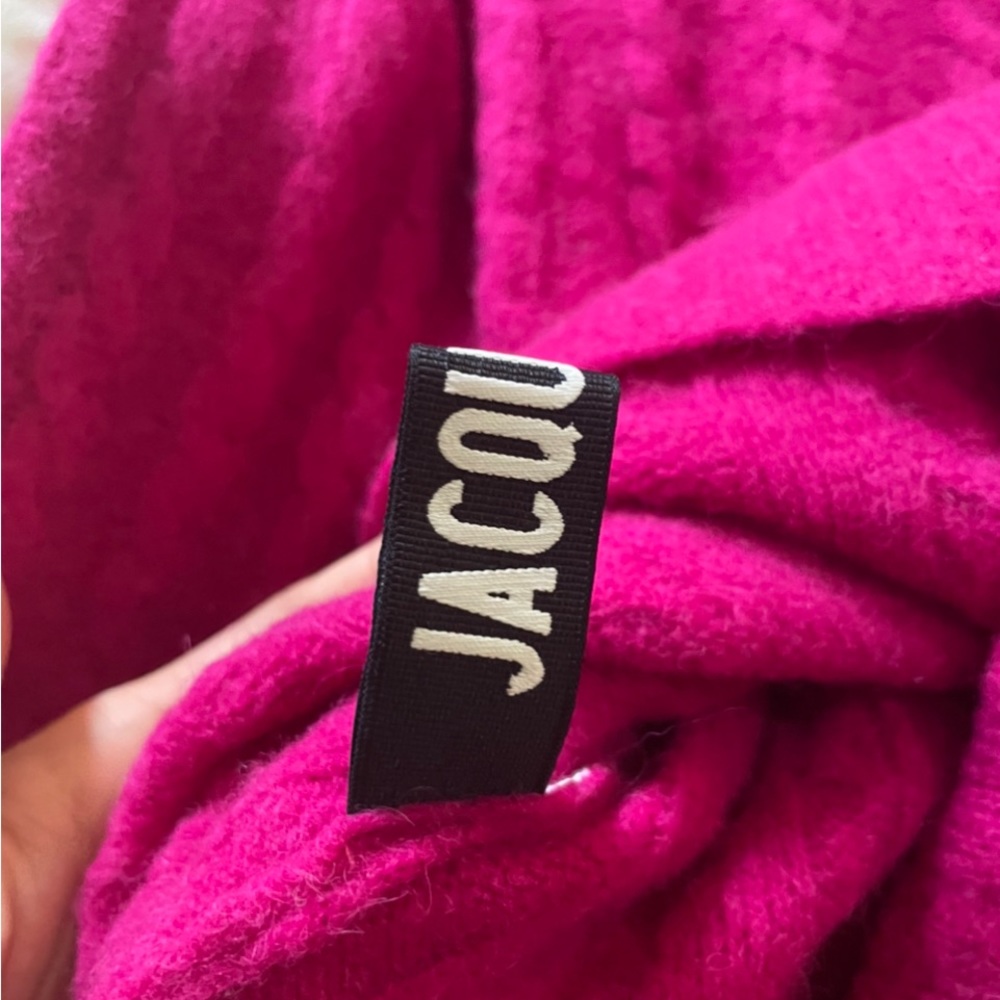 Jacquemus Fuchsia Cable-knit Alpaca-blend Turtleneck Sweater - Picture 3 of 8